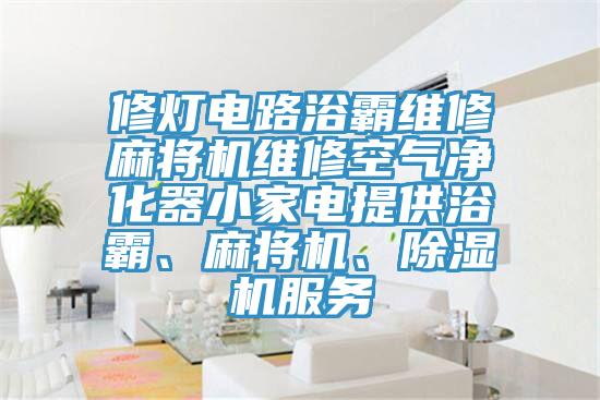 修灯电路浴霸维修麻将机维修空气净化器小家电提供浴霸、麻将机、好色先生免费APP服务